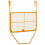 VidaXL vidaXL Balkontisch Gelb 60x40 cm Stahl 5