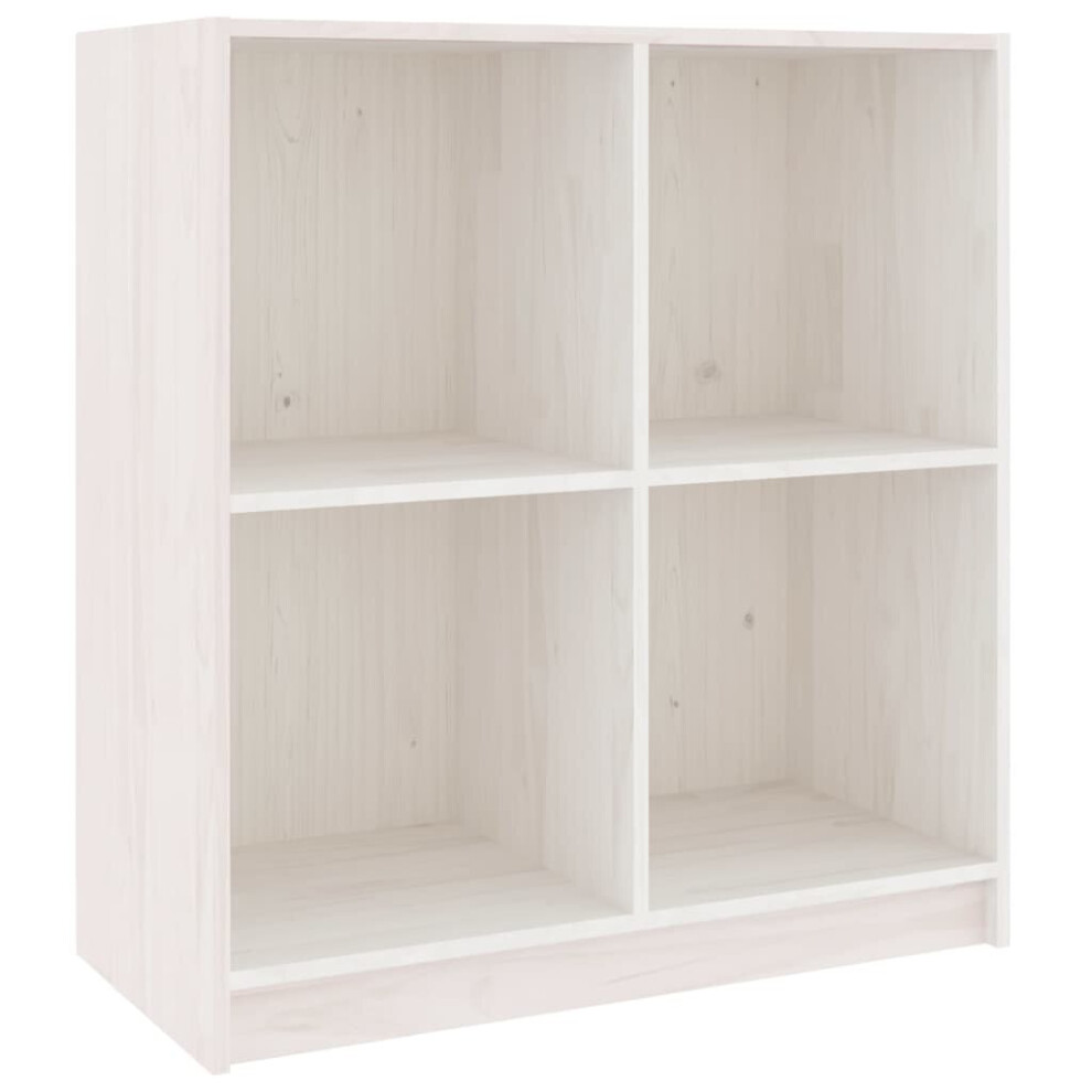 Vidaxl (White) Solid Pinewood Sideboard Cupboard Bookcase Book Stand Multi Colours