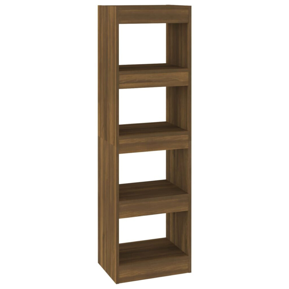 (brown oak) vidaXL Book Cabinet/Room Divider Storage Book Shelf Furniture Multi Colours