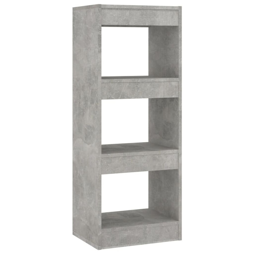 (concrete grey) vidaXL Book Cabinet/Room Divider Chipboard Home Room Partition Multi Colours