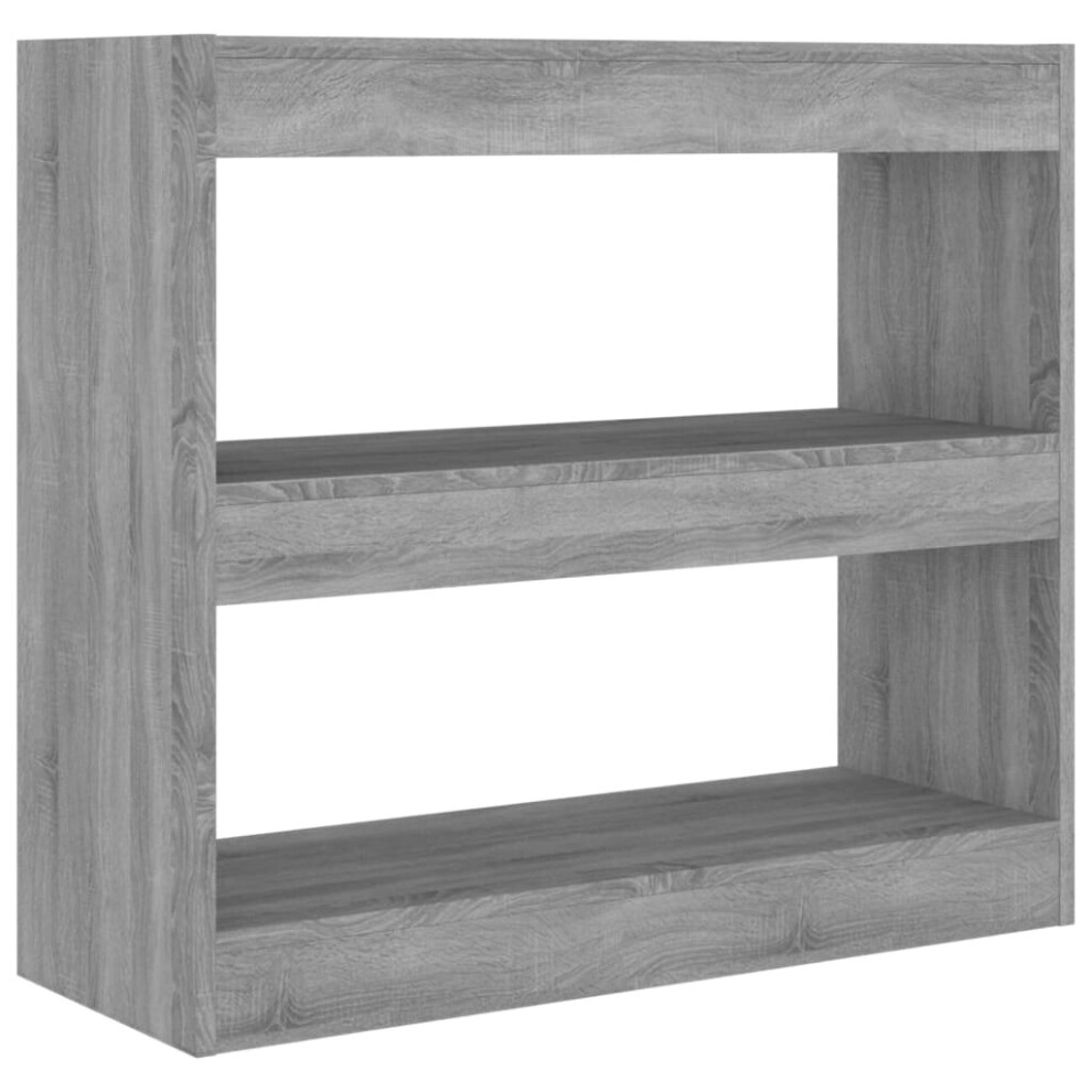 Vidaxl (Grey Sonoma) Book Cabinet/Room Divider Storage Cabinet Home Organiser Multi Colours