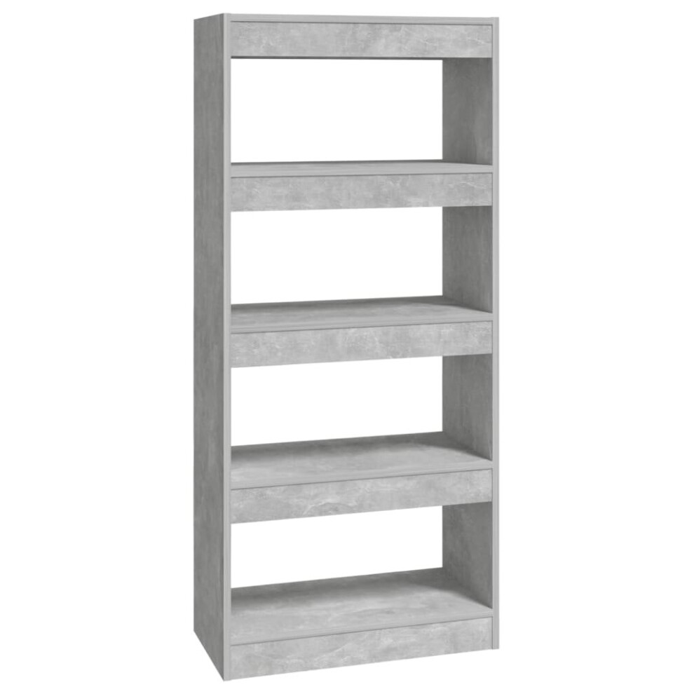 (concrete grey) vidaXL Book Cabinet/Room Divider Engineered Wood Room Partition Multi Colours