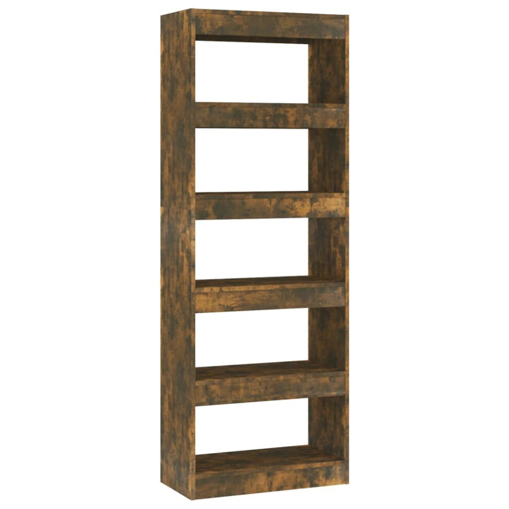 Vidaxl (Smoked Oak) Book Cabinet/Room Divider Chipboard Home Room Partition Multi Colours