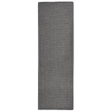 vidaXL Outdoor-Teppich Flachgewebe 80x250 cm Grau