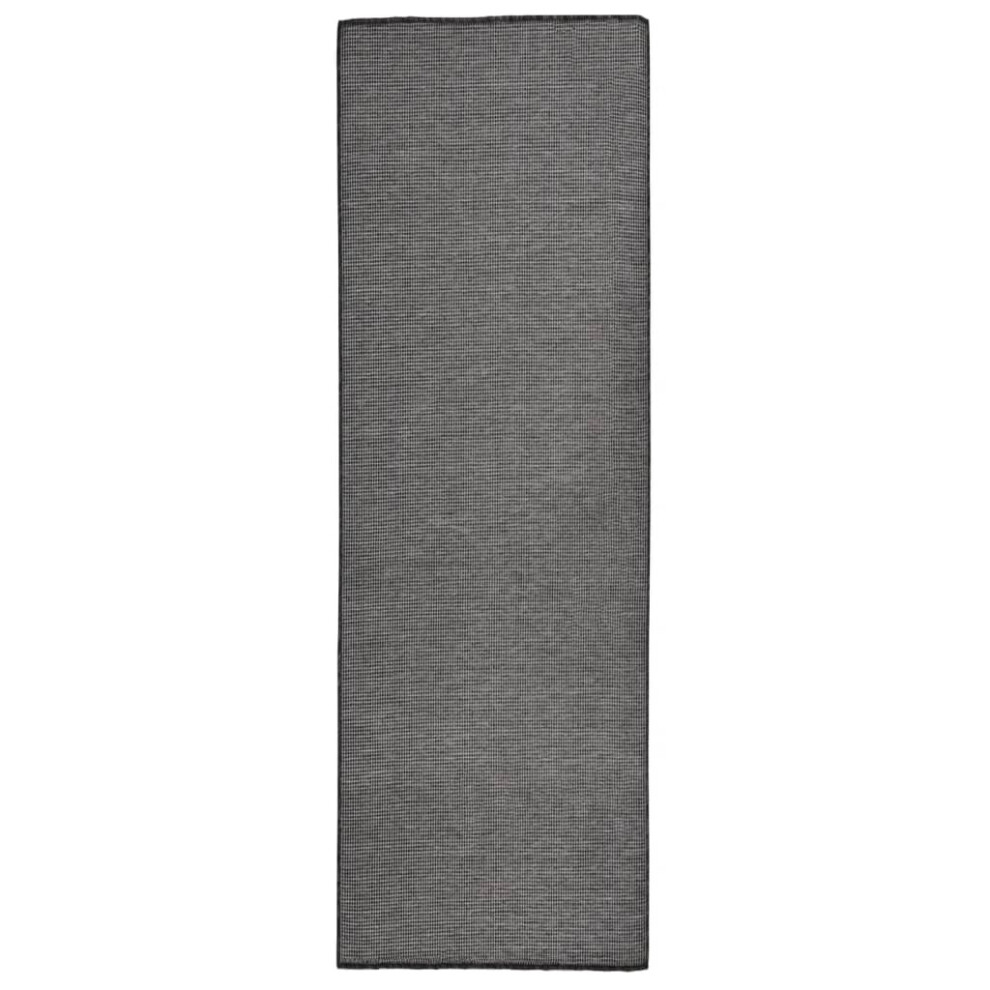 (grey, 80 x 250 cm) vidaXL Outdoor Flatweave Rug Patio Garden Runner Mat Area Rug Floor Carpet