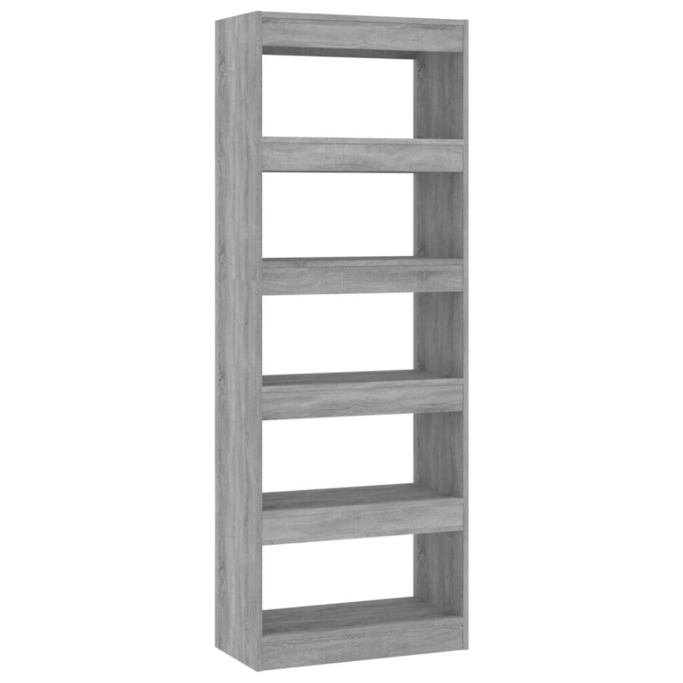 Vidaxl (Grey) Book Cabinet/Room Divider Chipboard Home Room Partition Multi Colours