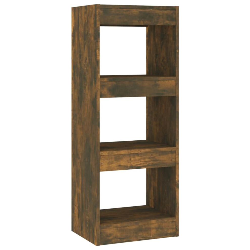 Vidaxl (Smoked Oak) Book Cabinet/Room Divider Chipboard Home Room Partition Multi Colours