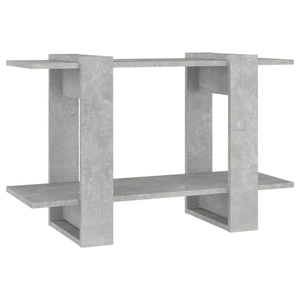 Vidaxl (Concrete Grey) Book Cabinet/Room Divider Storage Book Shelf Furniture Multi Colours