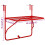 VidaXL vidaXL Balkontisch Rot 60x40 cm Stahl 4