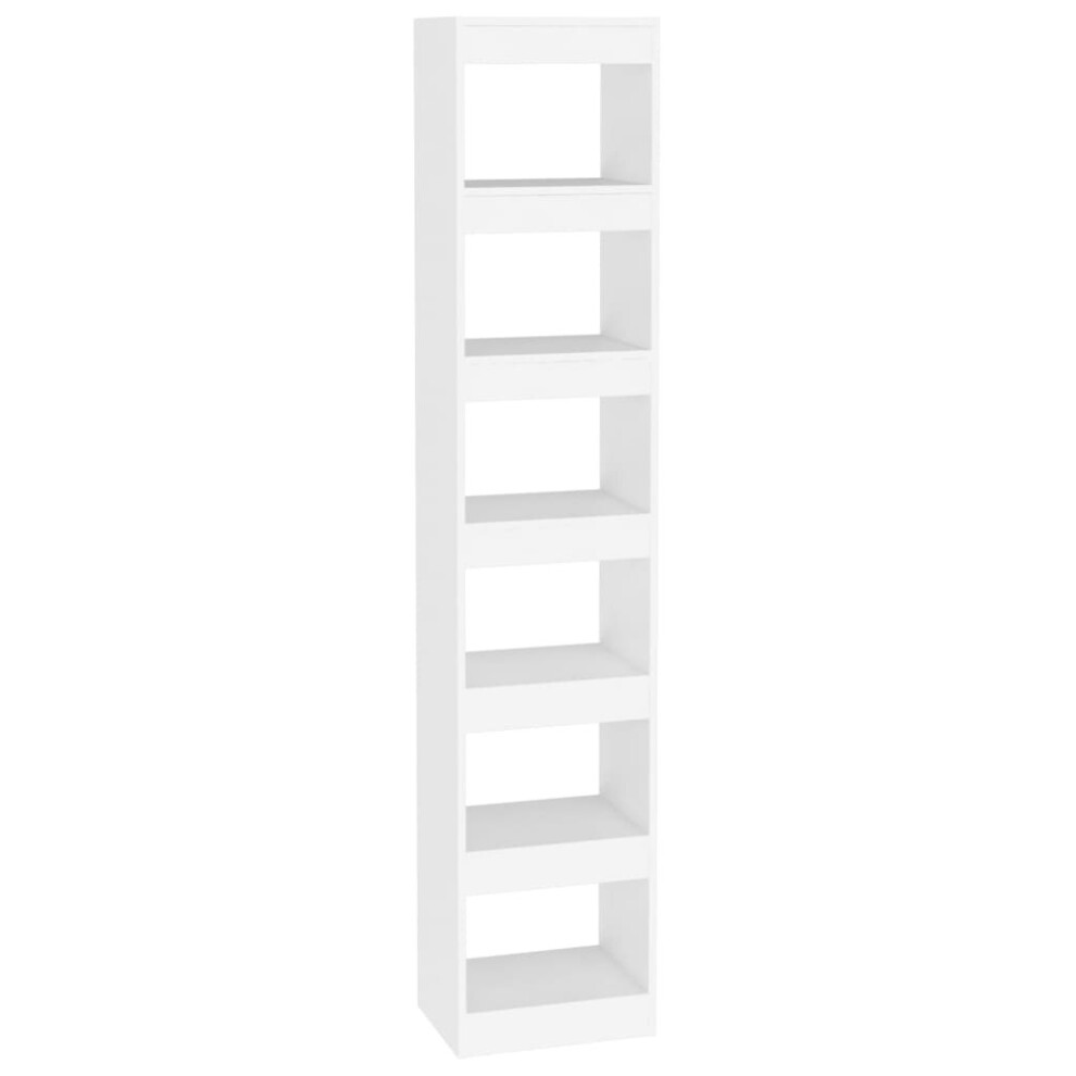 (white) vidaXL Book Cabinet/Room Divider Rack Home Organiser Book Shelf Multi Colours
