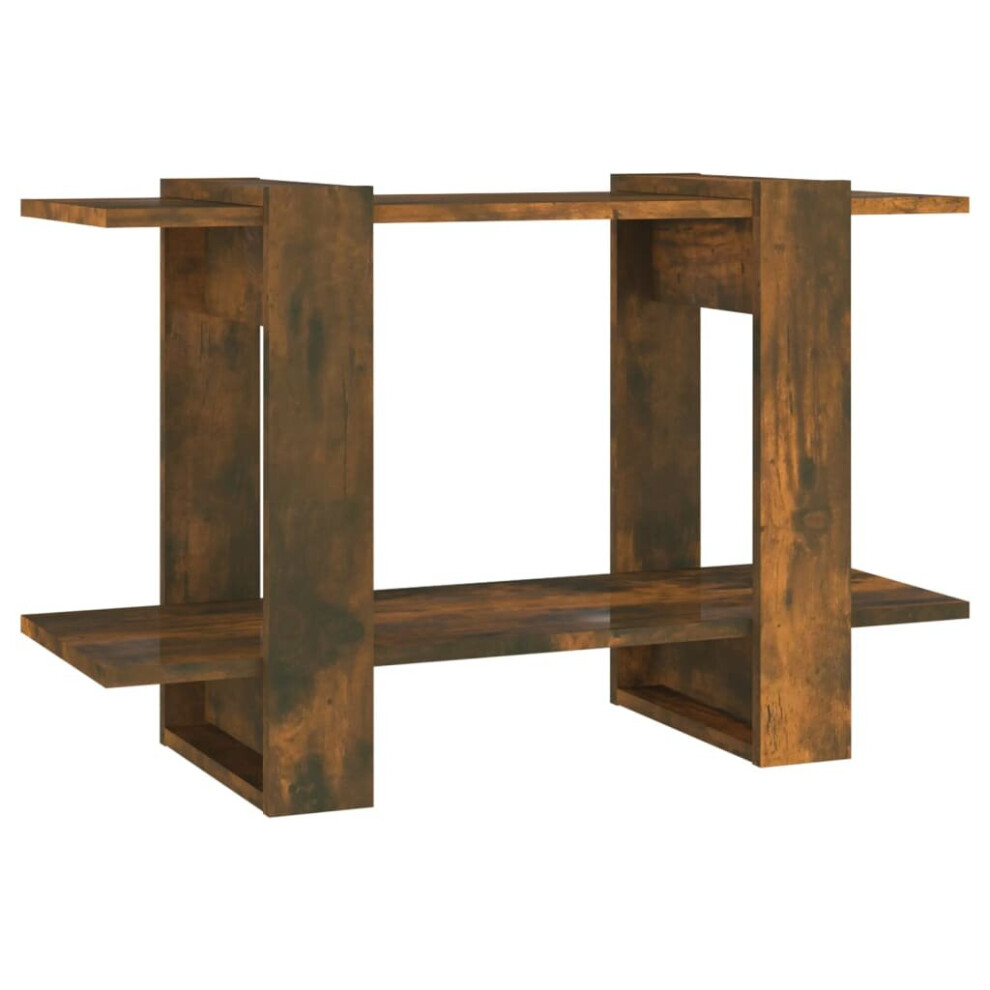 Vidaxl (Smoked Oak) Book Cabinet/Room Divider Storage Book Shelf Furniture Multi Colours