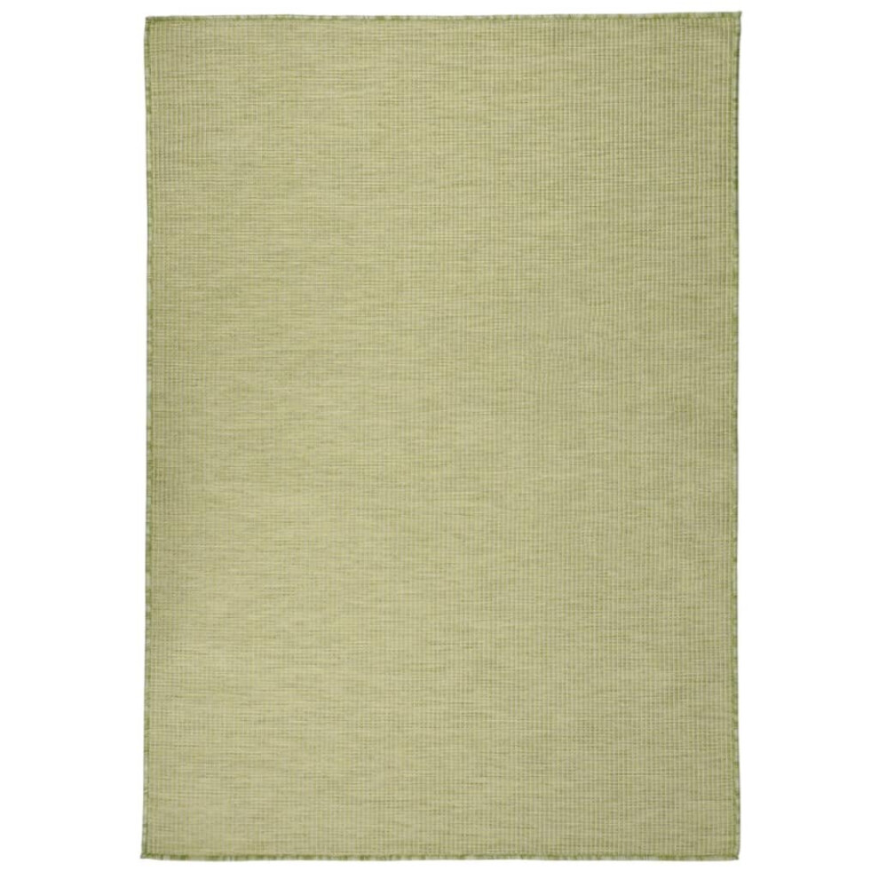 (green, 160 x 230 cm) vidaXL Outdoor Flatweave Rug Patio Garden Runner Mat Area Rug Floor Carpet