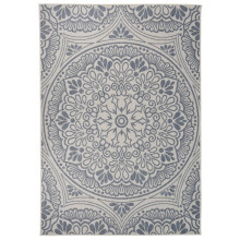 (blue pattern, 160 x 230 cm) vidaXL Outdoor Flatweave Rug Patio Garden Runner Mat Area Rug Floor Carpet