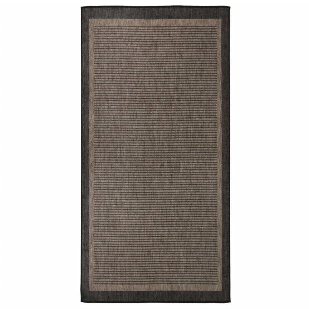 (dark brown, 100 x 200 cm) vidaXL Outdoor Flatweave Rug Runner Floor Carpet Multi Colours Multi Sizes