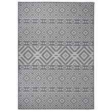 (blue stripes, 140 x 200 cm) vidaXL Outdoor Flatweave Rug Patio Garden Runner Mat Area Rug Floor Carpet