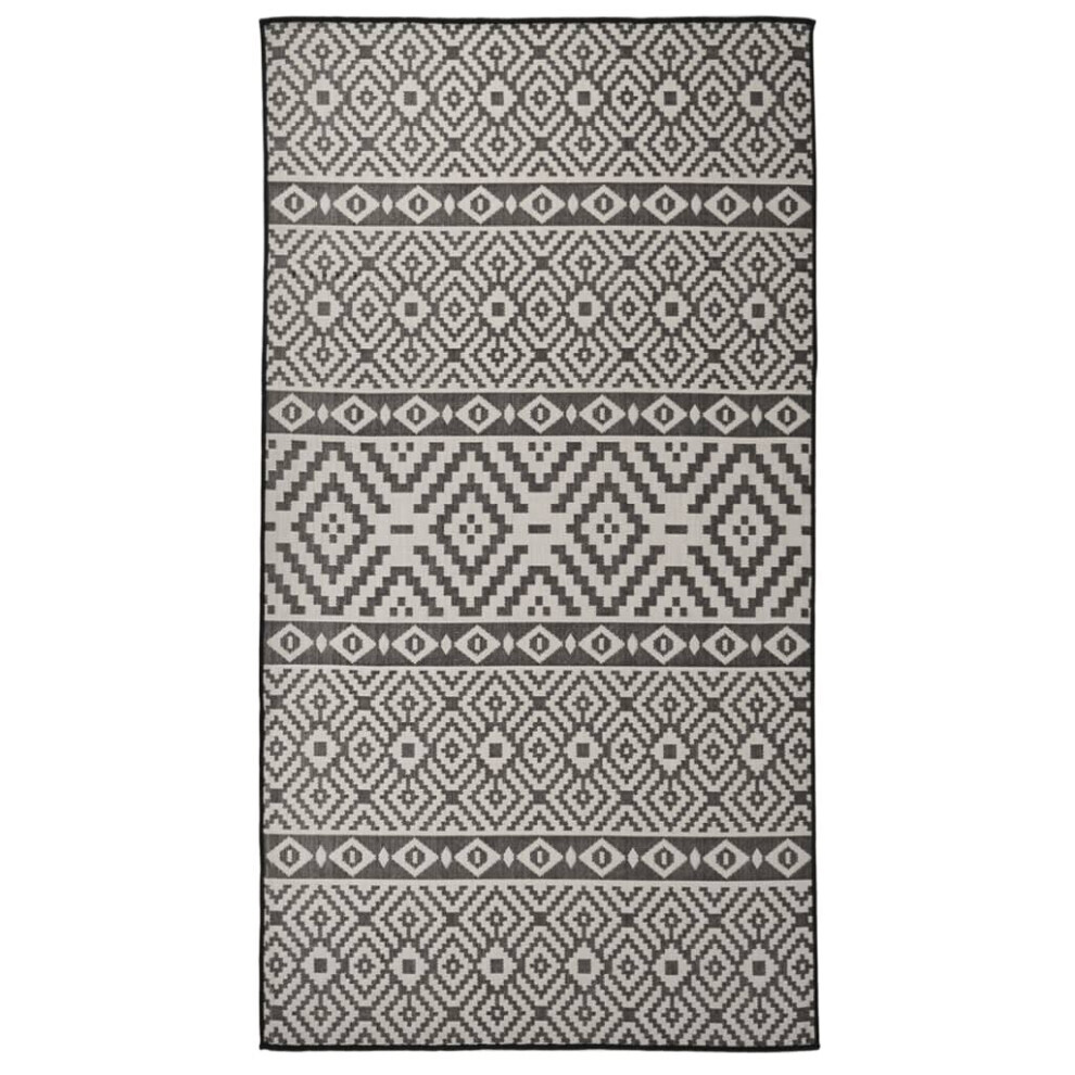 (black stripes, 80 x 150 cm) vidaXL Outdoor Flatweave Rug Runner Floor Carpet Multi Colours Multi Sizes