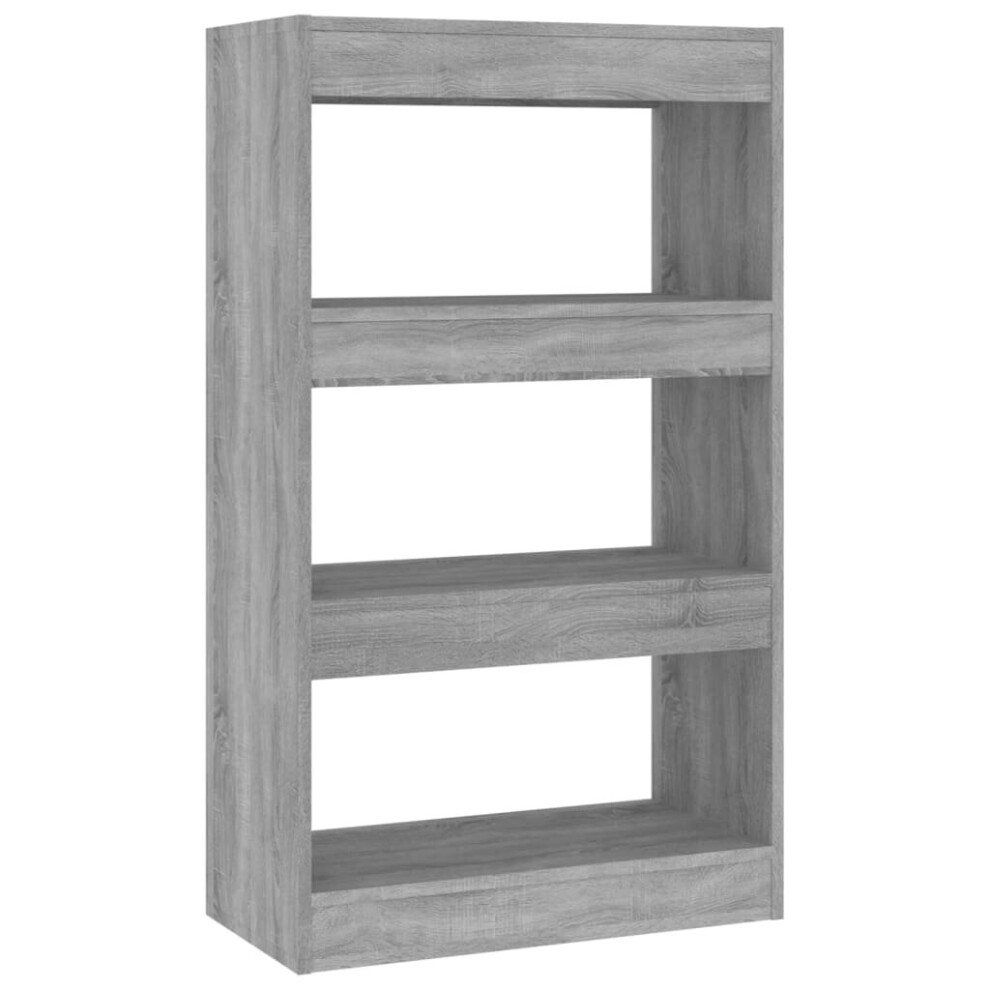 Vidaxl (Grey) Book Cabinet/Room Divider Chipboard Home Room Partition Multi Colours