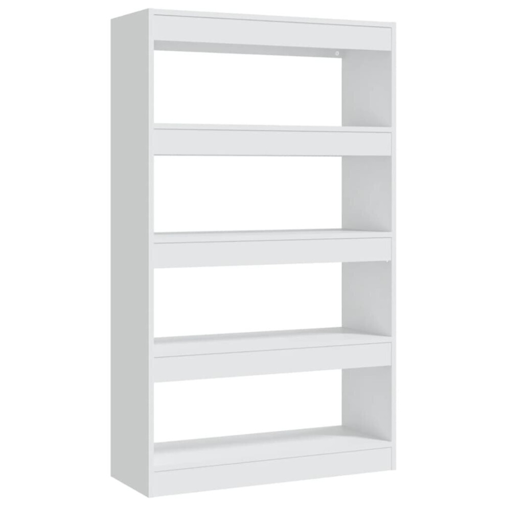 (white) vidaXL Book Cabinet/Room Divider Chipboard Shelf Room Partition Multi Colours