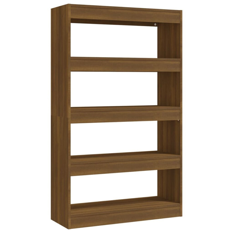 (brown oak) vidaXL Book Cabinet/Room Divider Chipboard Shelf Room Partition Multi Colours