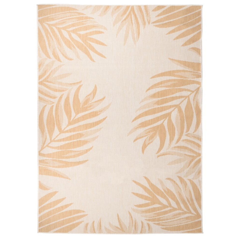 Vidaxl (Leaf Pattern, 200 X 280 Cm) Outdoor Flatweave Rug Patio Garden Runner Mat Area Rug Floor Carpet