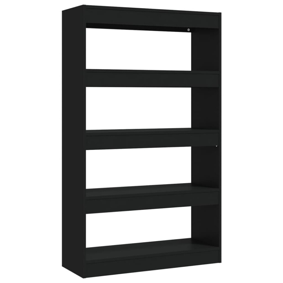 Vidaxl (Black) Book Cabinet/Room Divider Chipboard Shelf Room Partition Multi Colours