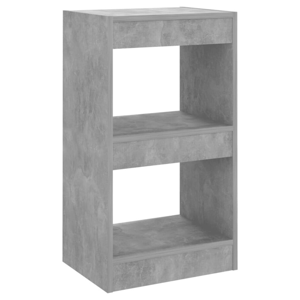 Vidaxl (Concrete Grey) Book Cabinet/Room Divider Book Shelf Stand Furniture Multi Colours