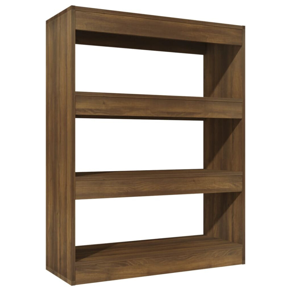 Vidaxl (Brown Oak) Book Cabinet/Room Divider Engineered Wood Book Cabinet Multi Colours