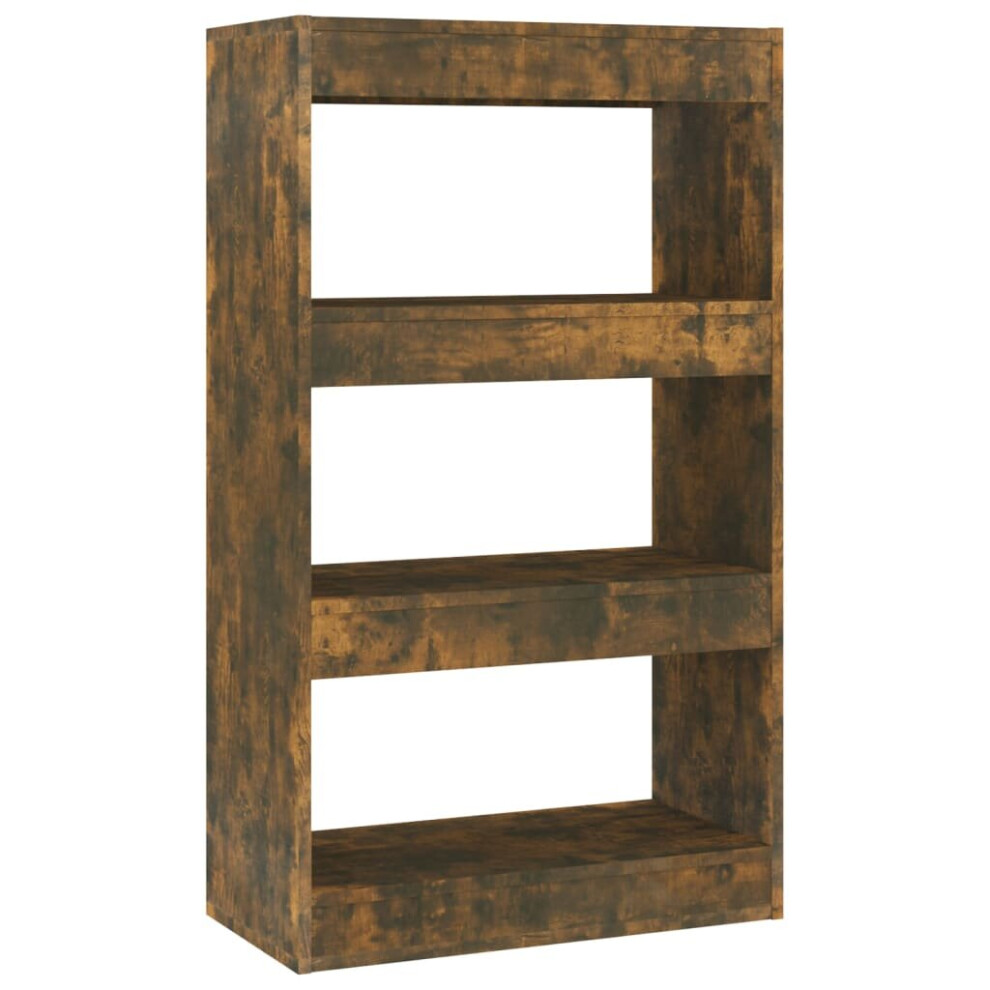 Vidaxl (Smoked Oak) Book Cabinet/Room Divider Chipboard Home Room Partition Multi Colours