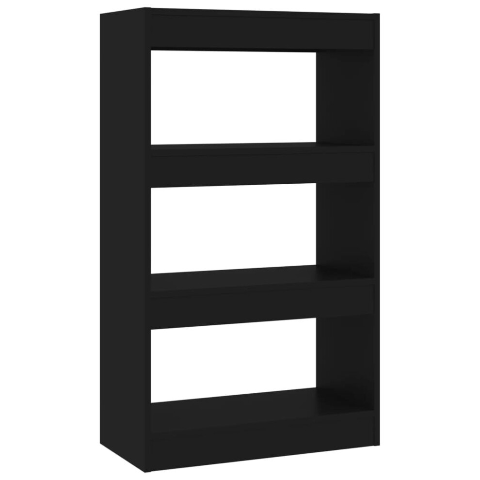 (black) vidaXL Book Cabinet/Room Divider Chipboard Home Room Partition Multi Colours