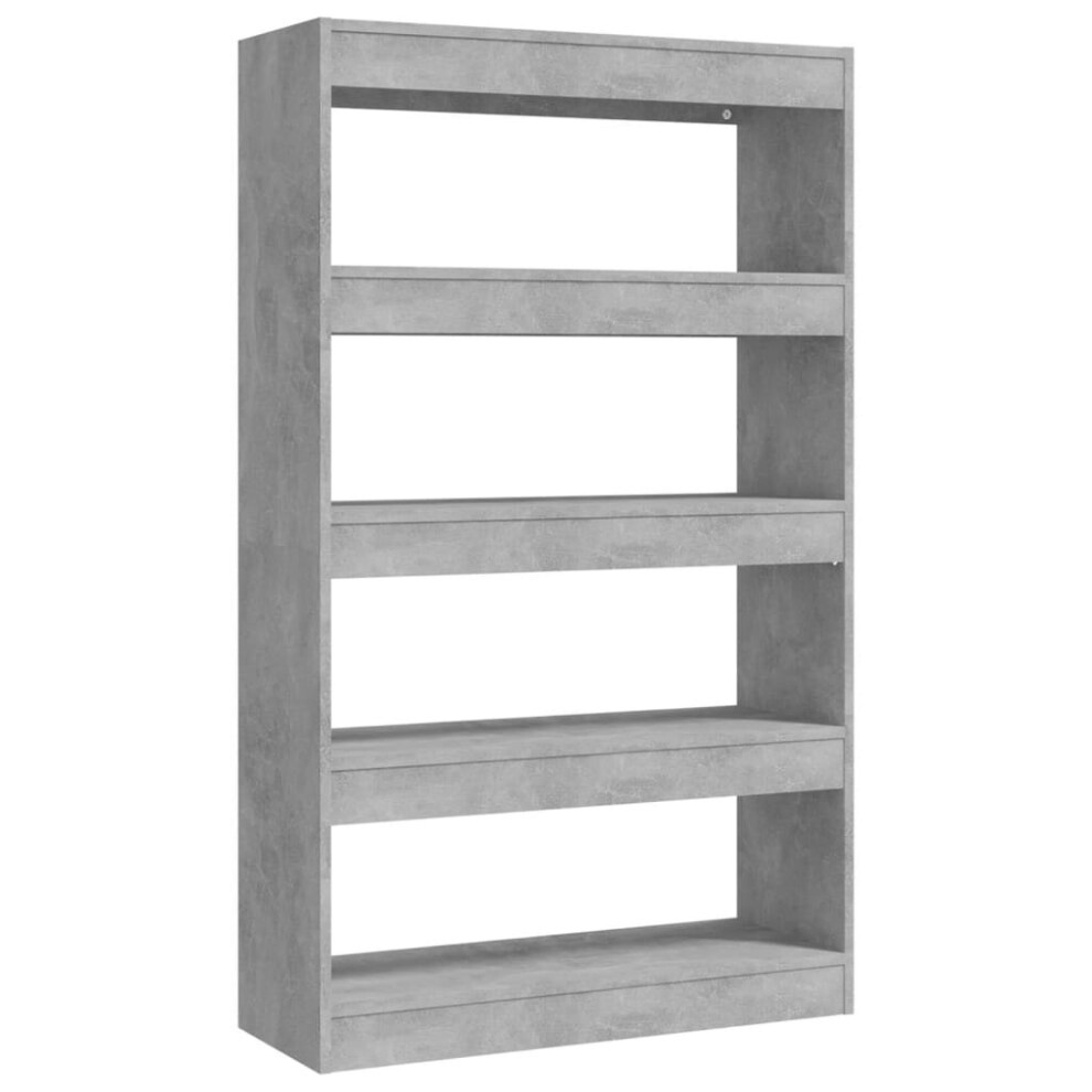 (concrete grey) vidaXL Book Cabinet/Room Divider Chipboard Shelf Room Partition Multi Colours