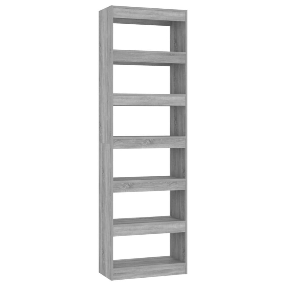 Vidaxl ( Sonoma) Book Cabinet/Room Divider Bookcase Cabinet Book Shelf Multi Colours Grey
