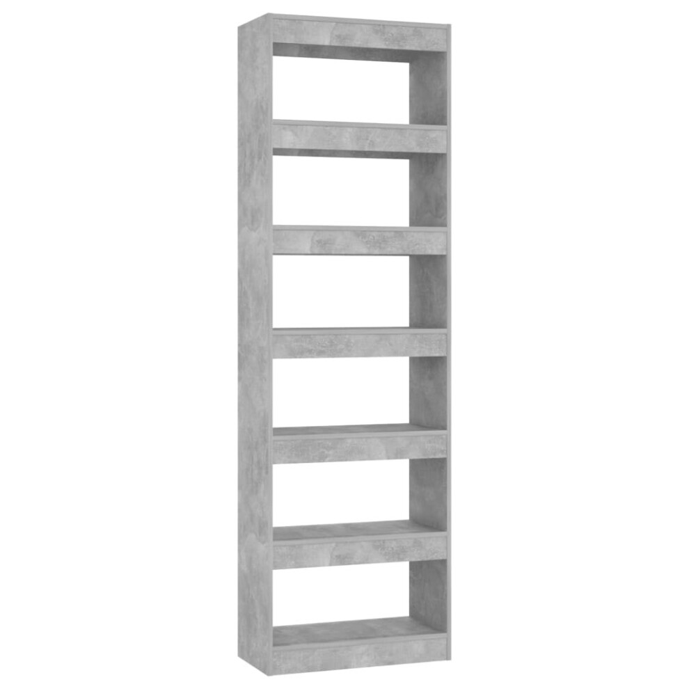 Vidaxl (Concrete ) Book Cabinet/Room Divider Bookcase Cabinet Book Shelf Multi Colours Grey