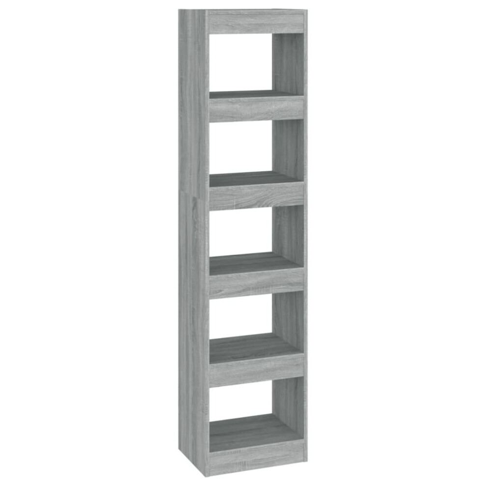 Vidaxl (Grey Sonoma) Book Cabinet/Room Divider Bookcase File Storage Cabinet Multi Colours
