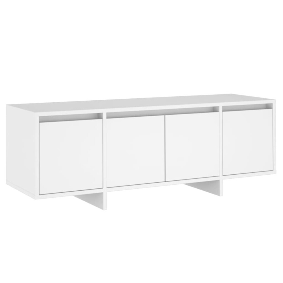 (white) vidaXL TV Cabinet Chipboard Home Lowboard Hifi Cabinet TV Stand Multi Colours