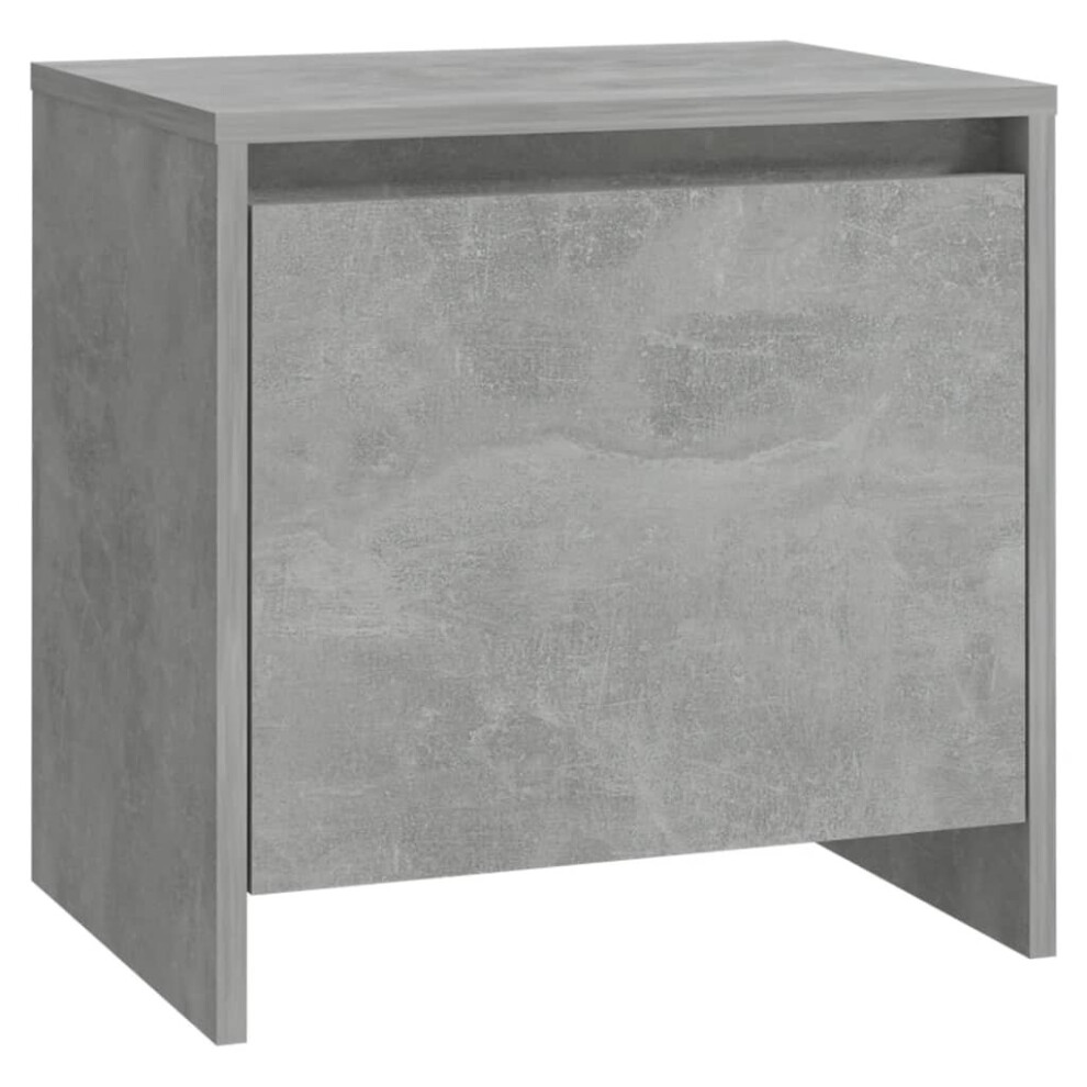 Vidaxl (Concrete Grey, 1) 1/2X Bedside Cabinets Chipboard Side Cabinet Furniture Multi Colours