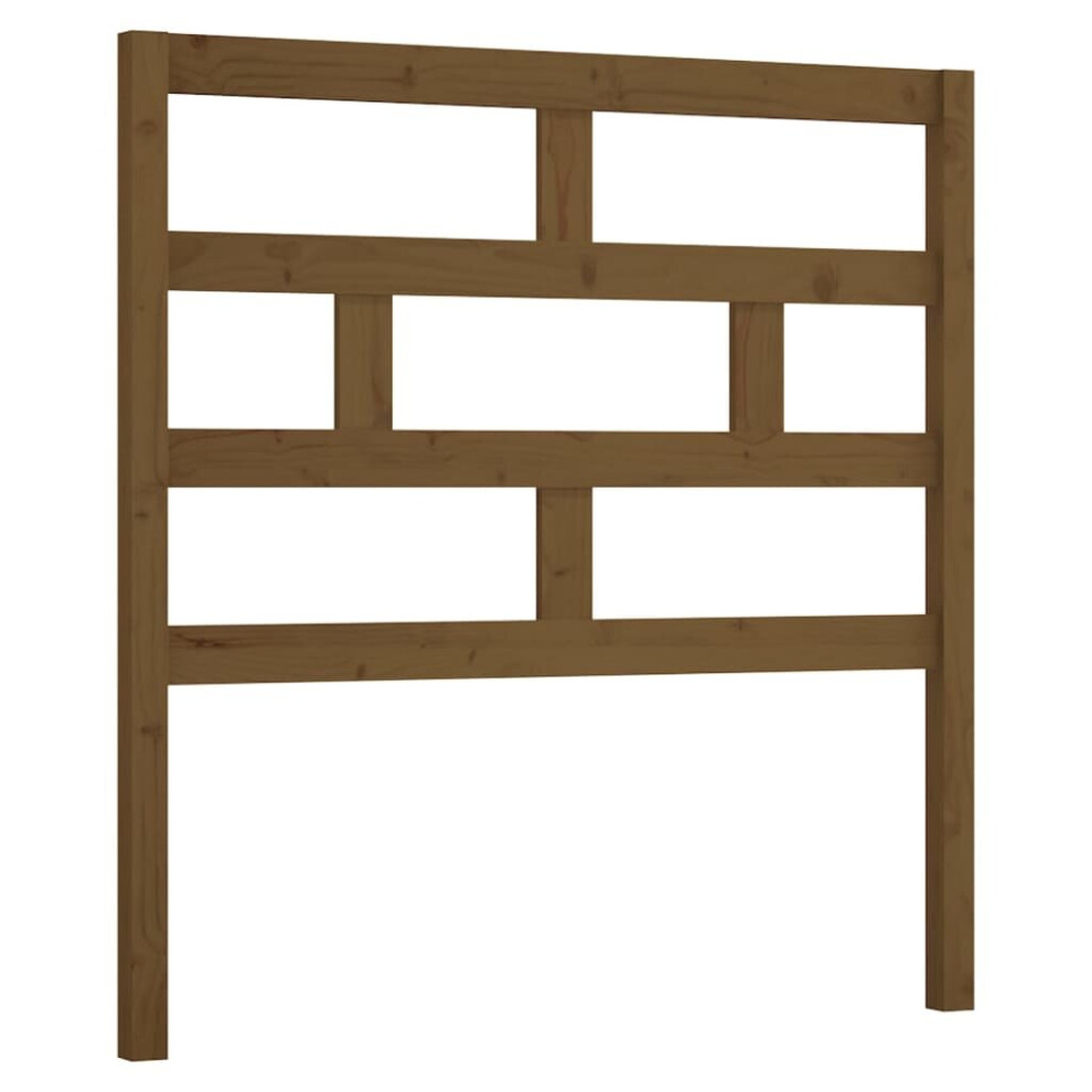 Vidaxl (Honey Brown, 81 X 4 X 100 Cm) Bed Headboard Bedroom Bed Header Decorative Headboard Solid Wood Pine