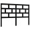 VidaXL (black, 141 x 4 x 100 cm) vidaXL Bed Headboard Bedroom Bed Header Decorative Headboard Solid Wood Pine 1