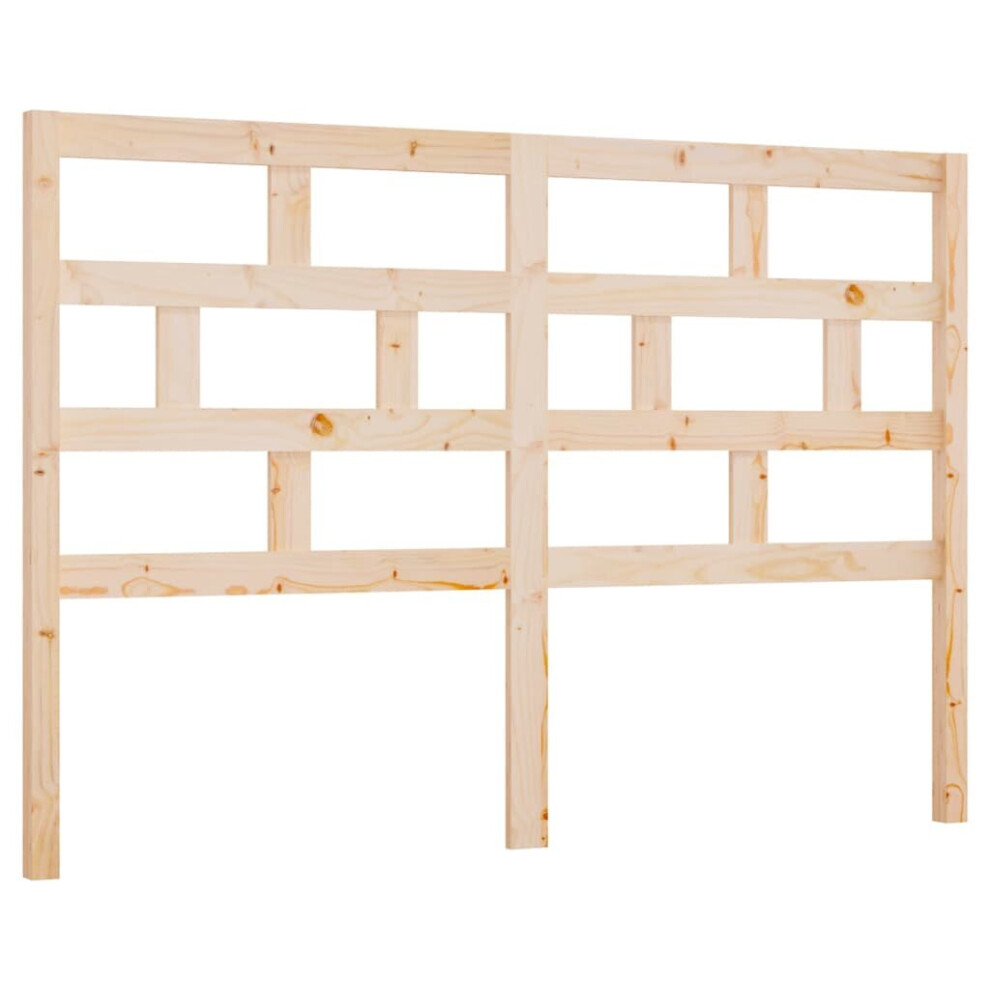 Vidaxl (Brown, 166 X 4 X 100 Cm) Bed Headboard Bedroom Bed Header Decorative Headboard Solid Wood Pine