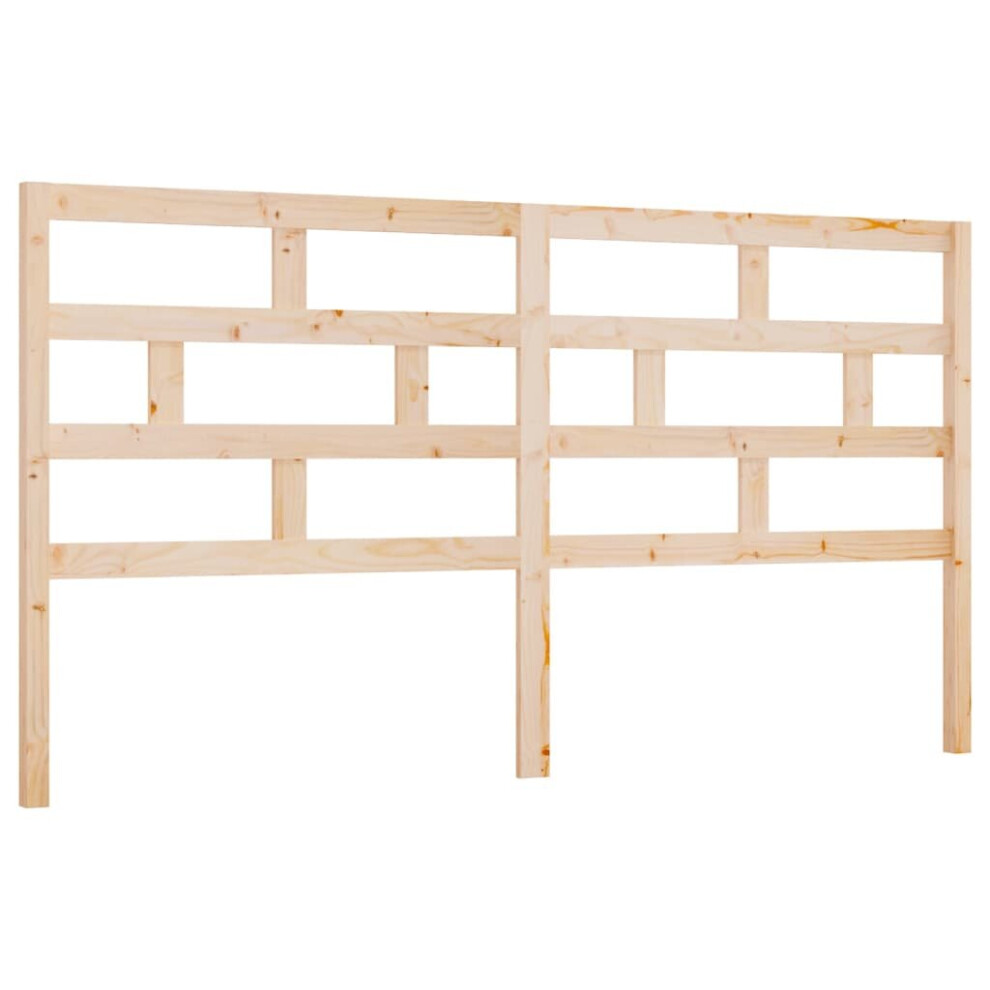 Vidaxl (Brown, 206 X 4 X 100 Cm) Bed Headboard Bedroom Bed Header Decorative Headboard Solid Wood Pine