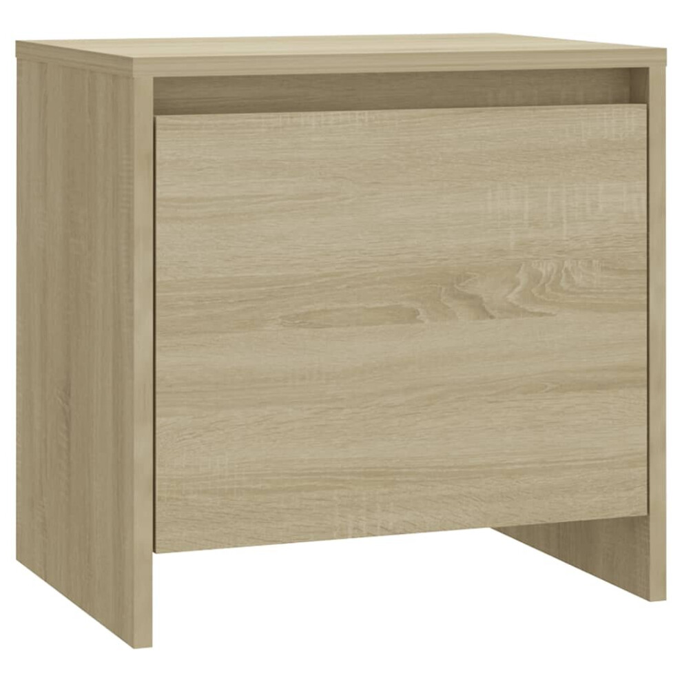 Vidaxl (Sonoma Oak, 1) 1/2X Bedside Cabinets Chipboard Side Cabinet Furniture Multi Colours