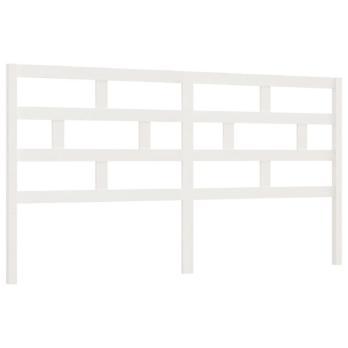 VidaXL (white, 206 x 4 x 100 cm) vidaXL Bed Headboard Bedroom Bed Header Decorative Headboard Solid Wood Pine