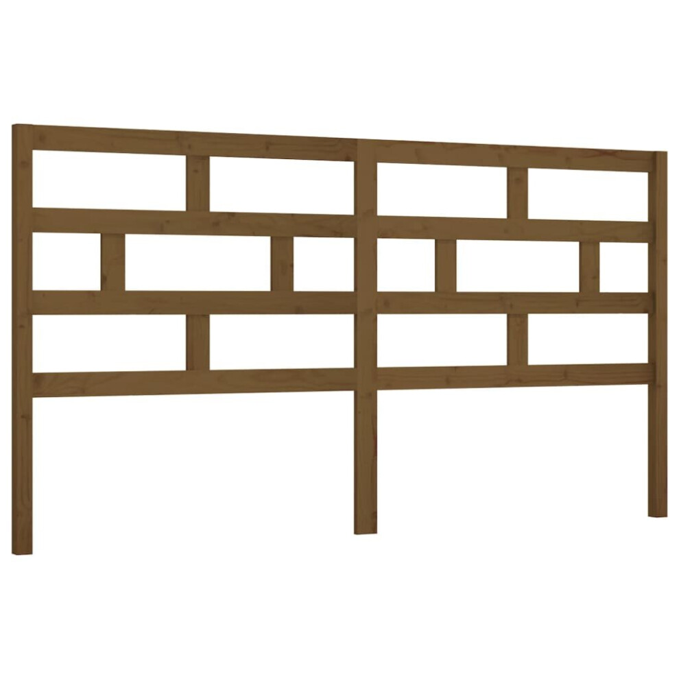 Vidaxl (Honey Brown, 206 X 4 X 100 Cm) Bed Headboard Bedroom Bed Header Decorative Headboard Solid Wood Pine