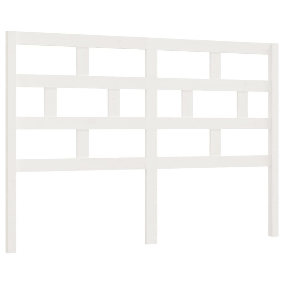 (white, 146 x 4 x 100 cm) vidaXL Bed Headboard Bedroom Bed Header Decorative Headboard Solid Wood Pine