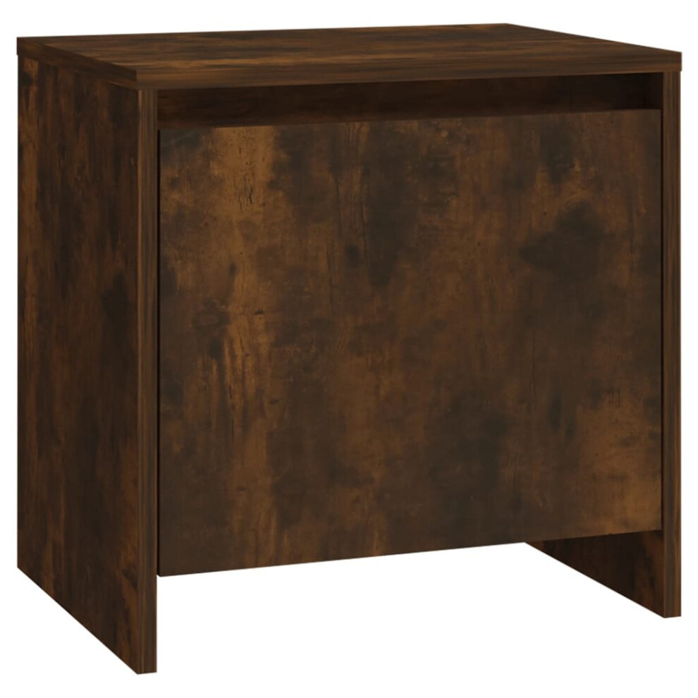 Vidaxl (Smoked Oak, 1) 1/2X Bedside Cabinets Chipboard Side Cabinet Furniture Multi Colours