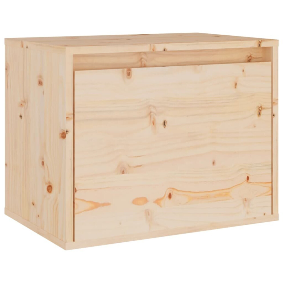 (brown, 1) vidaXL Wall Cabinet Hanging Storage Cabinet Wall Cupboard Solid Wood Pine
