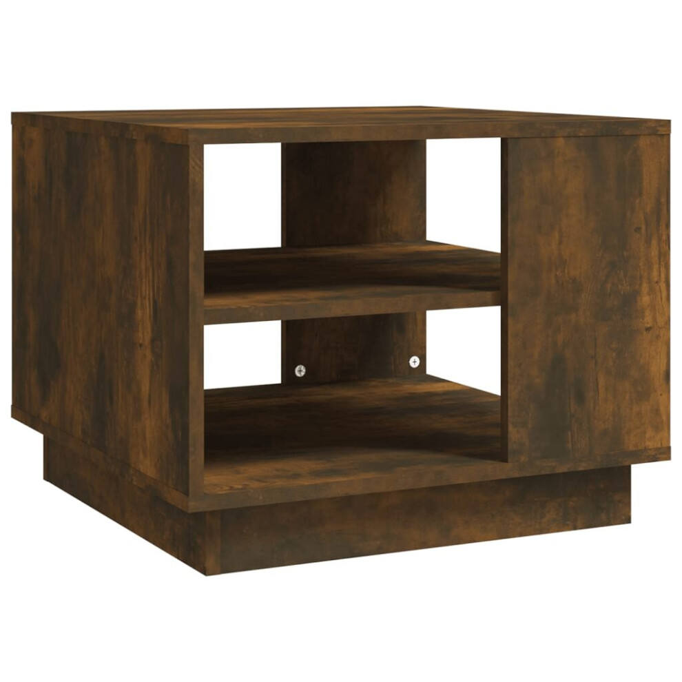 Vidaxl (Smoked Oak) Coffee Table Couch Table Hall End Center Accent Table Engineered Wood Brown