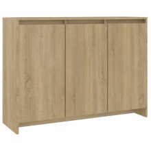 (sonoma oak) vidaXL Sideboard Storage Cupboard Cabinet Buffet Highboard Engineered Wood