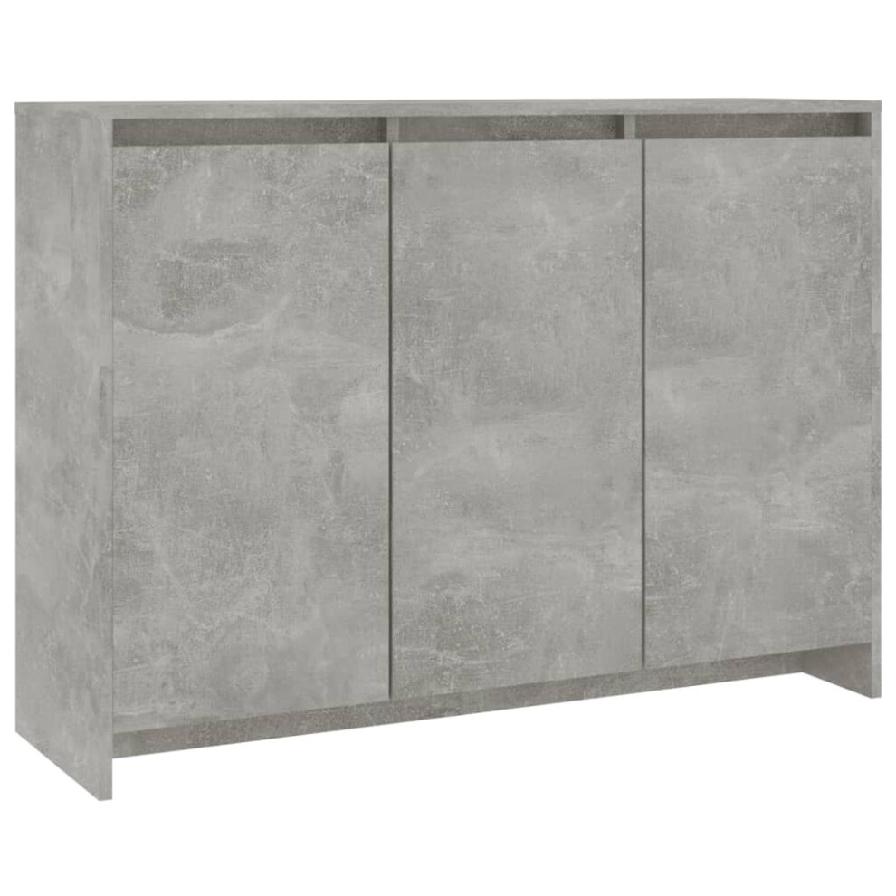Vidaxl (Concrete ) Sideboard Storage Cupboard Cabinet Buffet Highboard Engineered Wood Grey