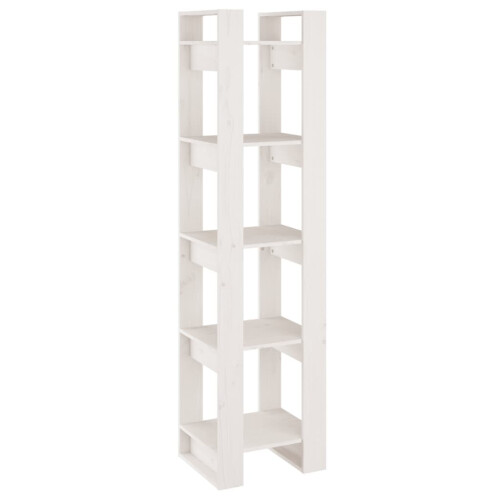 VidaXL (white) vidaXL Solid Wood Pine Book Cabinet/Room Divider Storage Rack Multi Colours