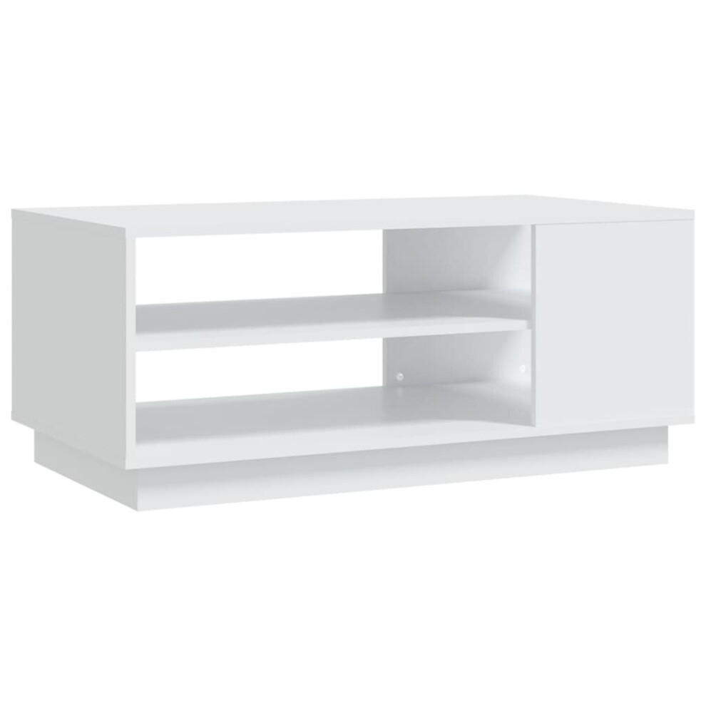 Vidaxl (White) Coffee Table Couch Table Hall End Center Accent Table Engineered Wood